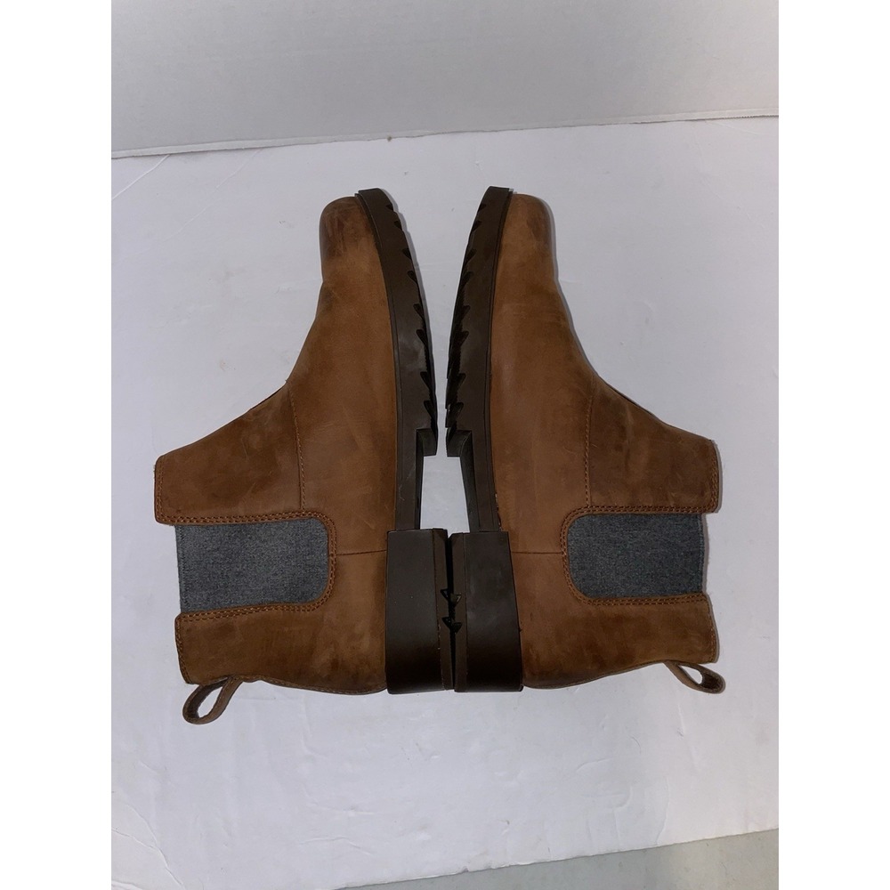 Sorel Waterproof Women's Emelie II Chelsea Bootie In Dark Amber/Tobacco Size 11 - Picture 13 of 13